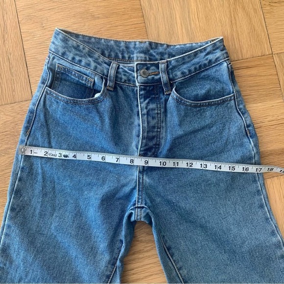 Brandy Melville J Galt Denim Jeans Extra Small High Rise - Picture 6 of 8